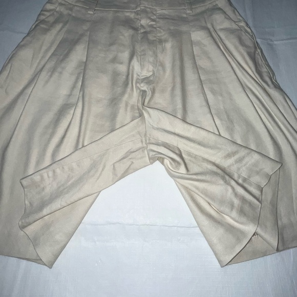 Maeve Anthropologie Avery Pleated Trousers Cream Women's - Picture 4 of 9